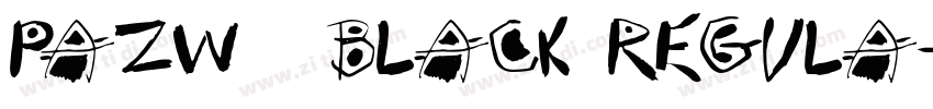 PazW00 Black Regula字体转换